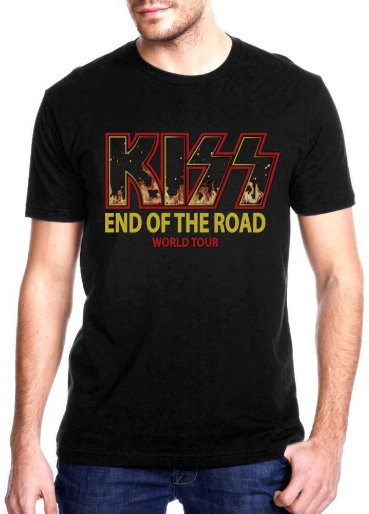 camiseta kiss end of the road