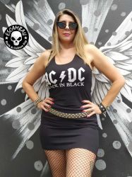 REGATA  FEMININA AC/DC BACK IN BLACK
